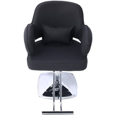 Salon Styling Chair for Hair Stylist Wide Seat,   Hair Salon Chair Heavy Duty, Beauty Spa Cosmetology Shampoo Hairdressing Eq,black,square base
