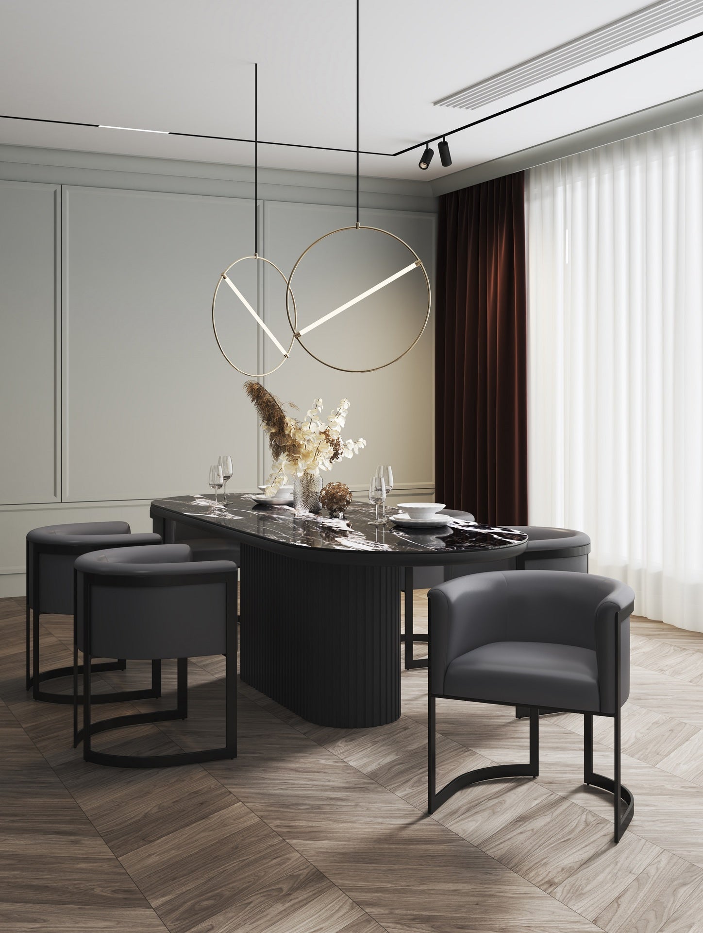 Dining Chair in Graphite