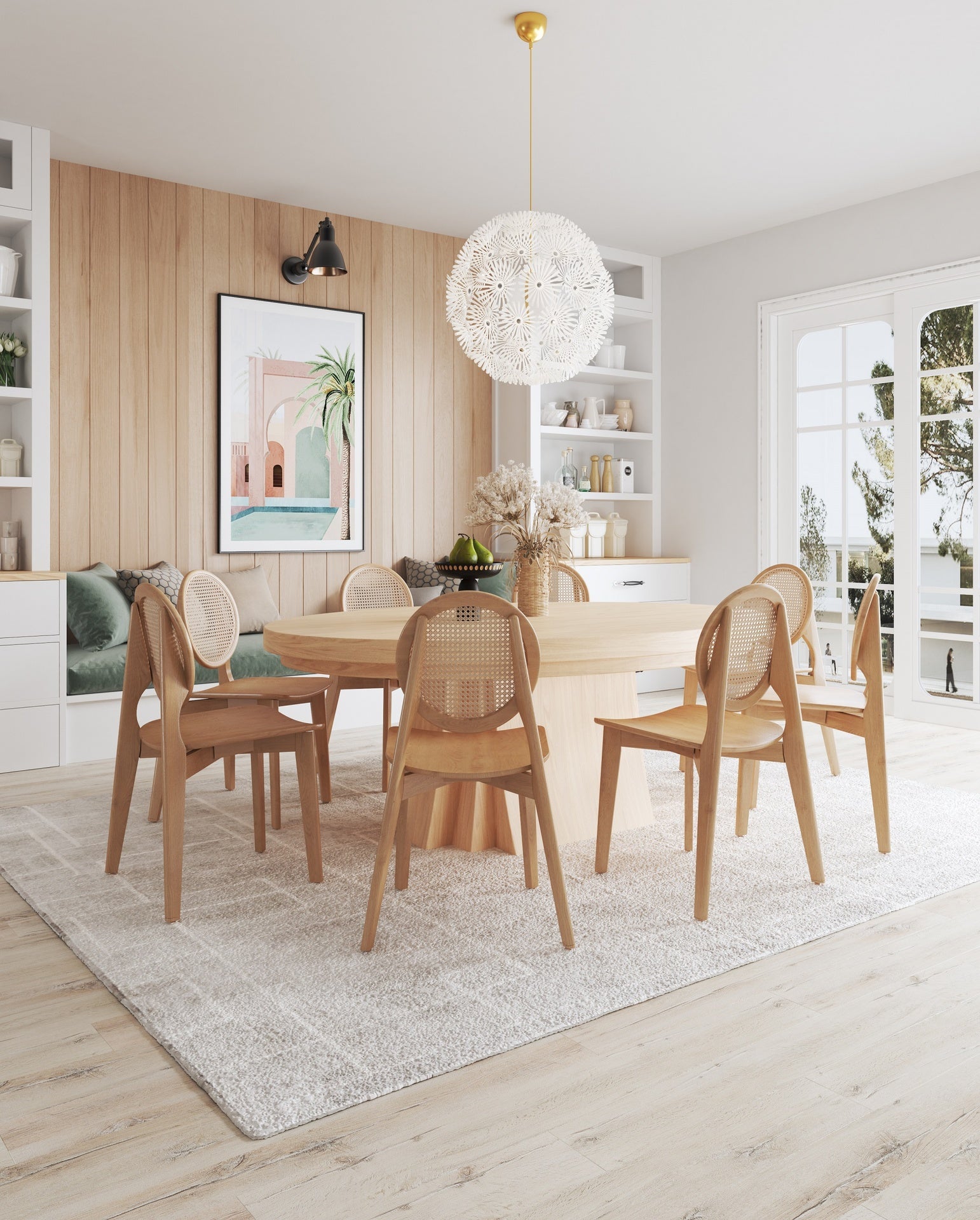 Dining Chair - Set of 2 in Natural