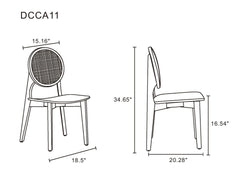 Dining Chair - Set of 2 in Natural