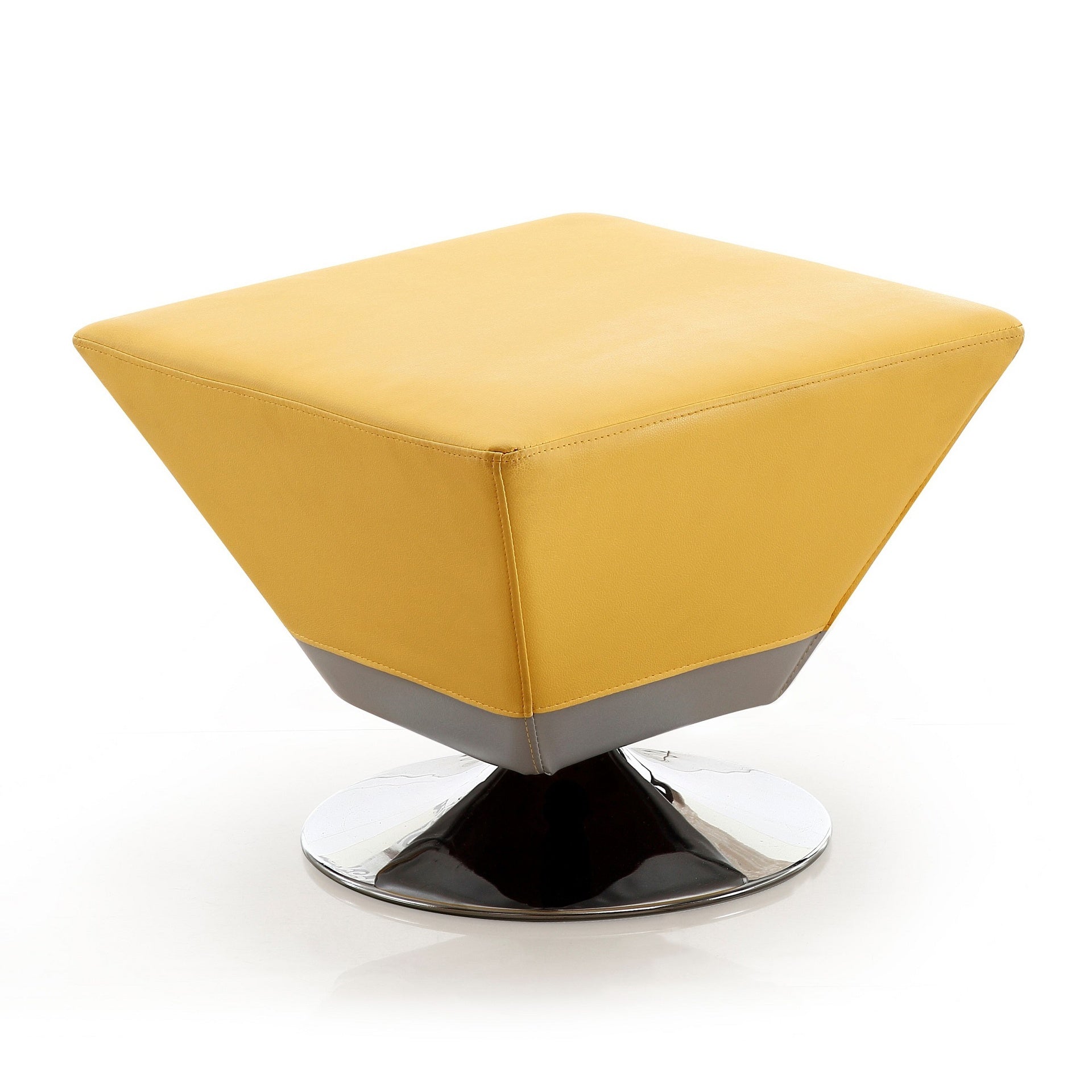 Accent Ottoman in Yellow