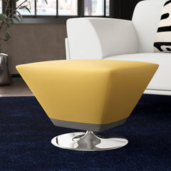 Accent Ottoman in Yellow