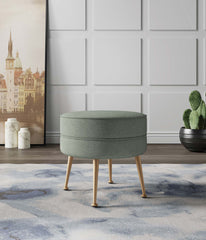 Accent Ottoman in Sage Green