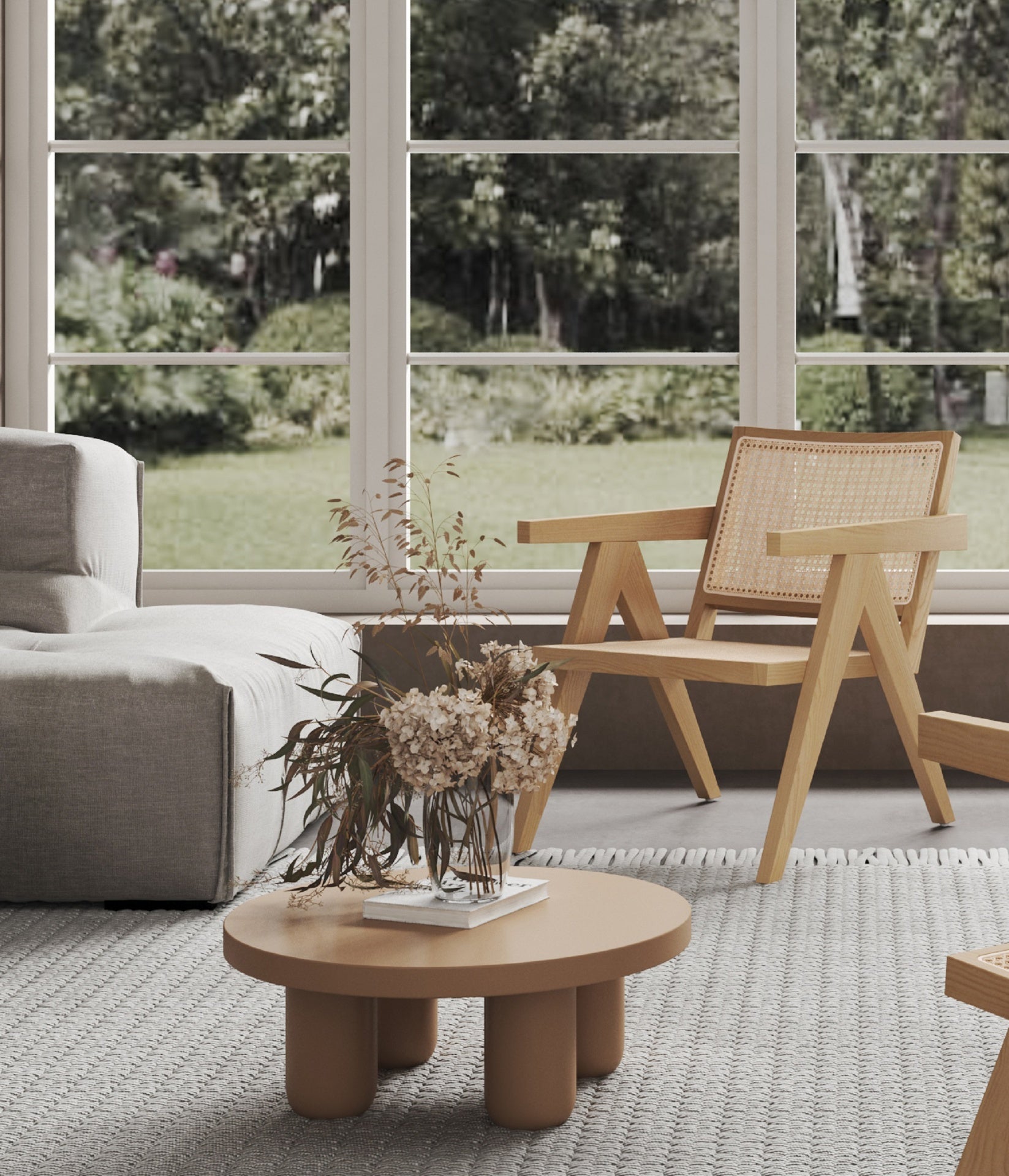 Accent Armchair in Natural