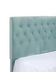 Blue Full Upholstered Bed