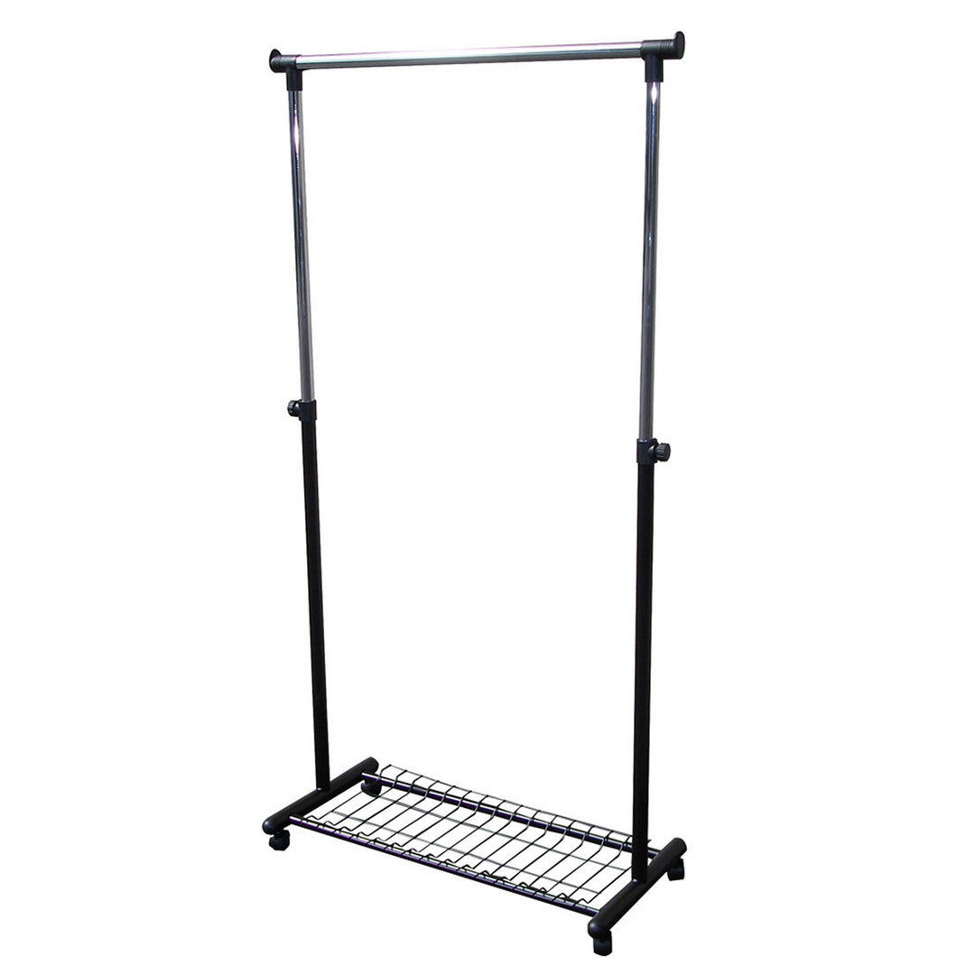 66" Tall Metal Coat Rack with Black finish