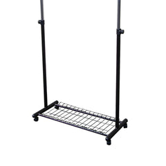 66" Tall Metal Coat Rack with Black finish