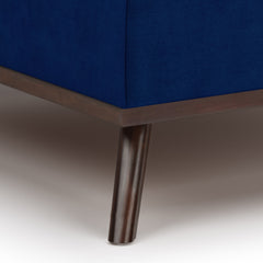 Owen - Square Coffee Table Storage Ottoman - Blue