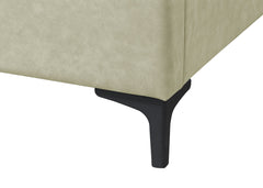 Upholstered Tan King Bed