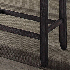 Grey and Weathered Espresso Counter Height Bench