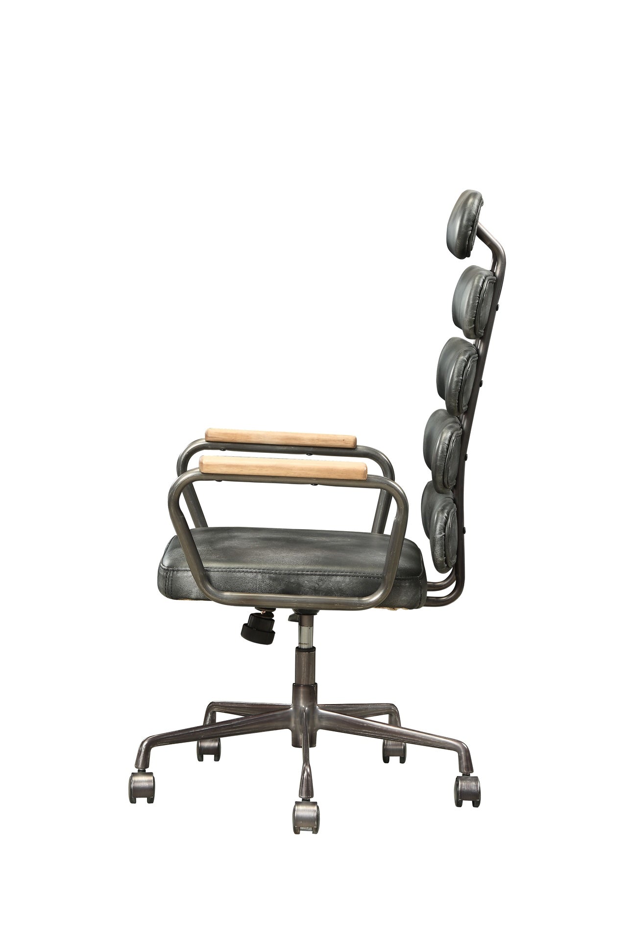 Calan Vintage Black Top Grain Leather Office Chair