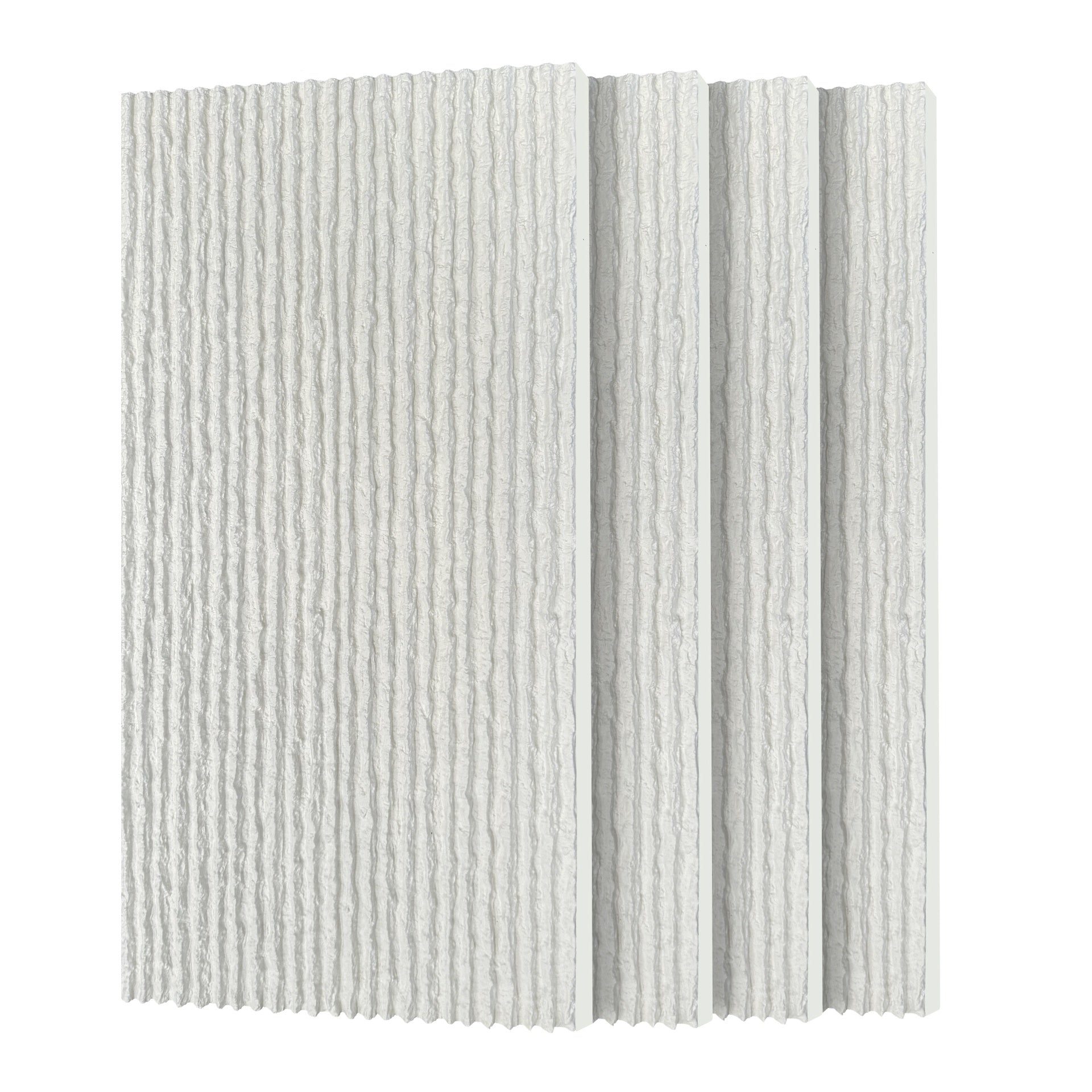 3D Faux Stone Wall Panels, 4 PCS PU Wainscoting Panel for Interior Wall Decor, Flame-resistant & Lightweight & Waterproof, for TV Wall, Office, Living Room,47.24" × 23.62"(Flowing Stone)(White Marble)