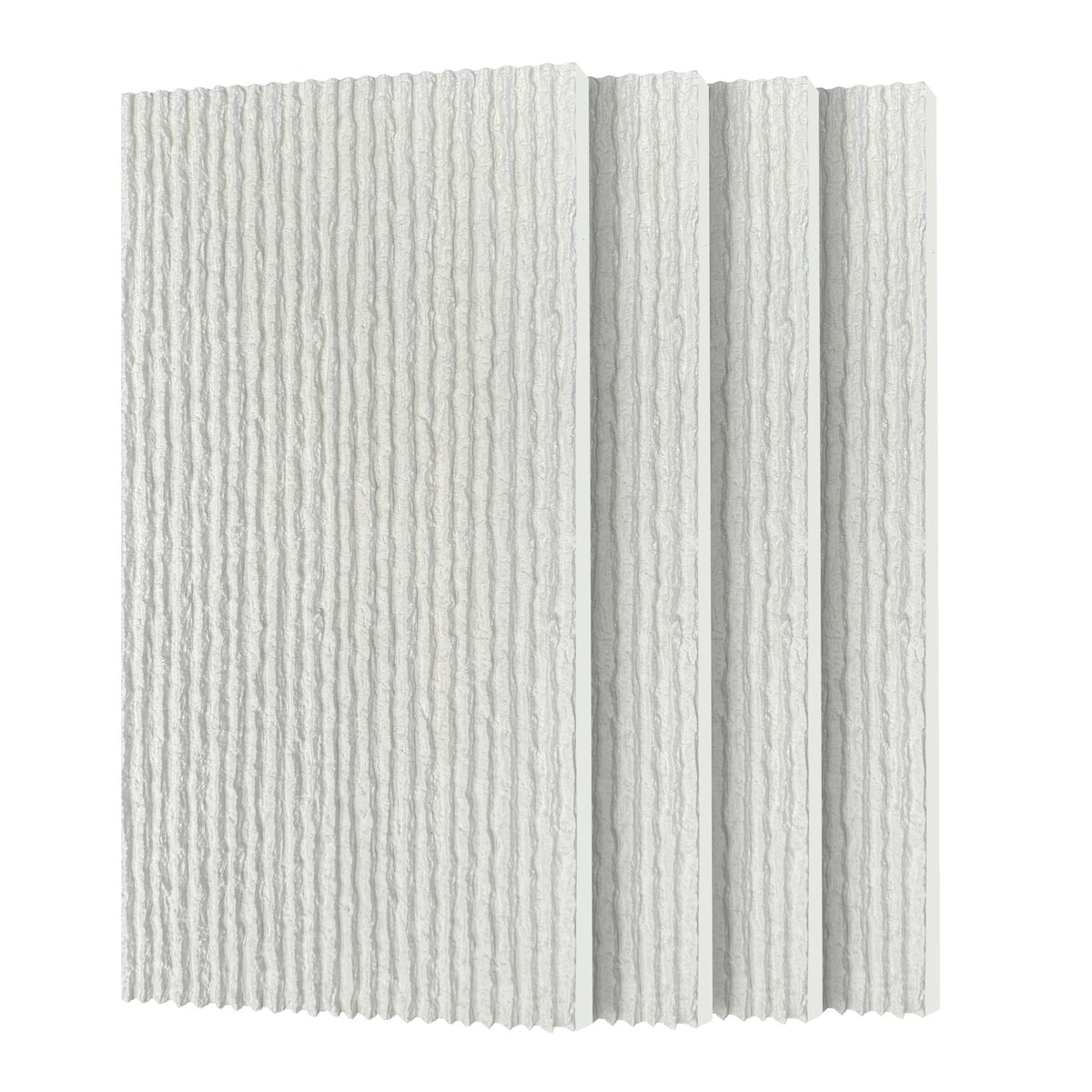 3D Faux Stone Wall Panels, 4 PCS PU Wainscoting Panel for Interior Wall Decor, Flame-resistant & Lightweight & Waterproof, for TV Wall, Office, Living Room,47.24" × 23.62"(Flowing Stone)(White Marble)