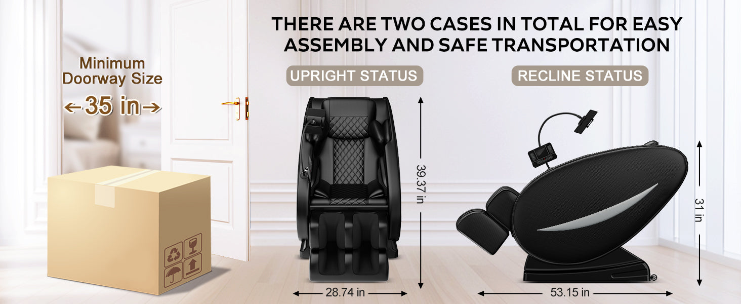 Massage Chair Recliner with Zero Gravity with Full Body Air Pressure