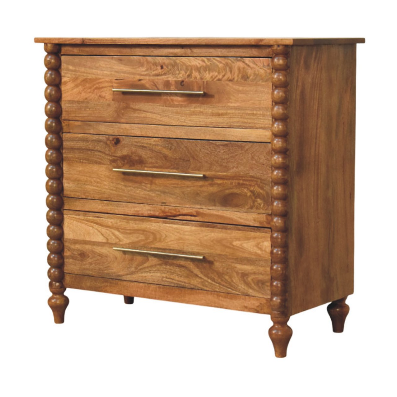 Artisan Furniture Solid Wood Spindle 3-Drawer Chest