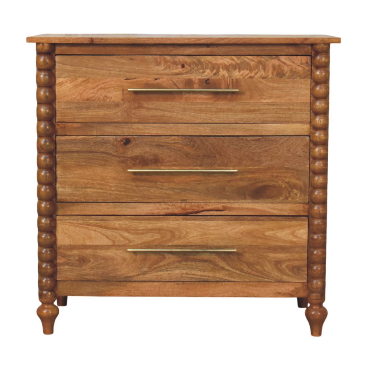 Artisan Furniture Solid Wood Spindle 3-Drawer Chest