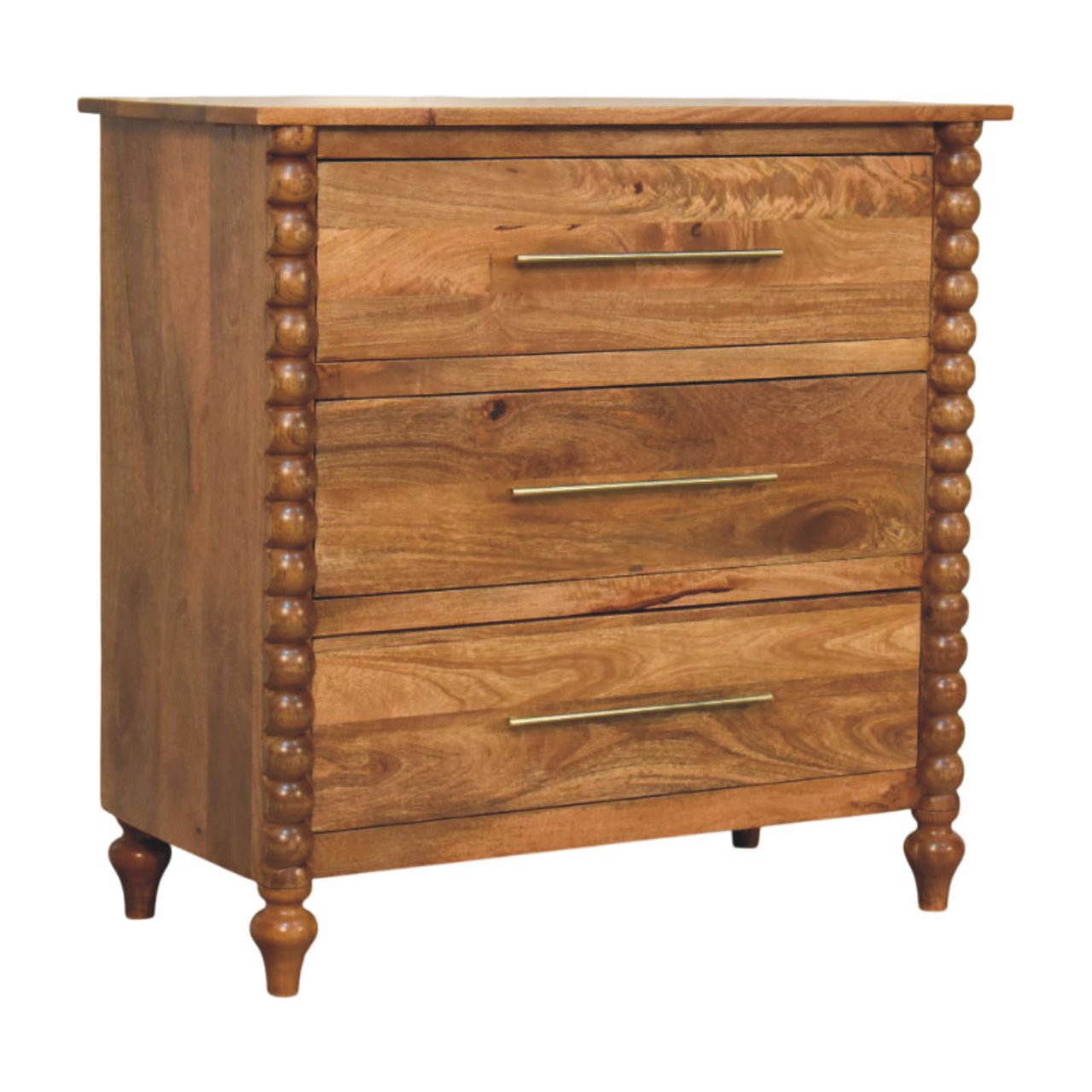 Artisan Furniture Solid Wood Spindle 3-Drawer Chest