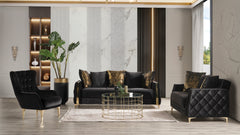 Lust 3Pc Modern Living Room Set  in Black(CA INVENTORY)