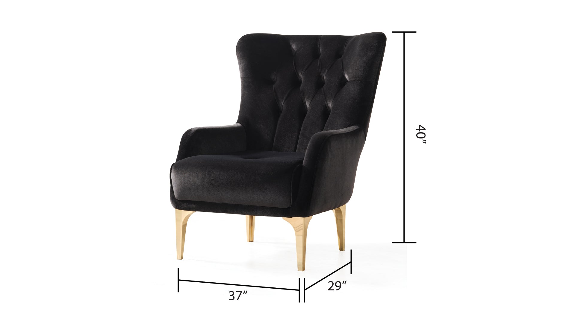 Lust 3Pc Modern Living Room Set  in Black(CA INVENTORY)