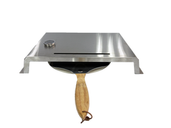 Built-in Outdoor Kitchen 32 inch LPG Gas Grill 60000 BTU Stainless Steel Four burners Grill with Infrared Rear Bunrer and Door and Drawer Combo and Drop in Stainless Steel ICE BOX with BBQ Tool Set
