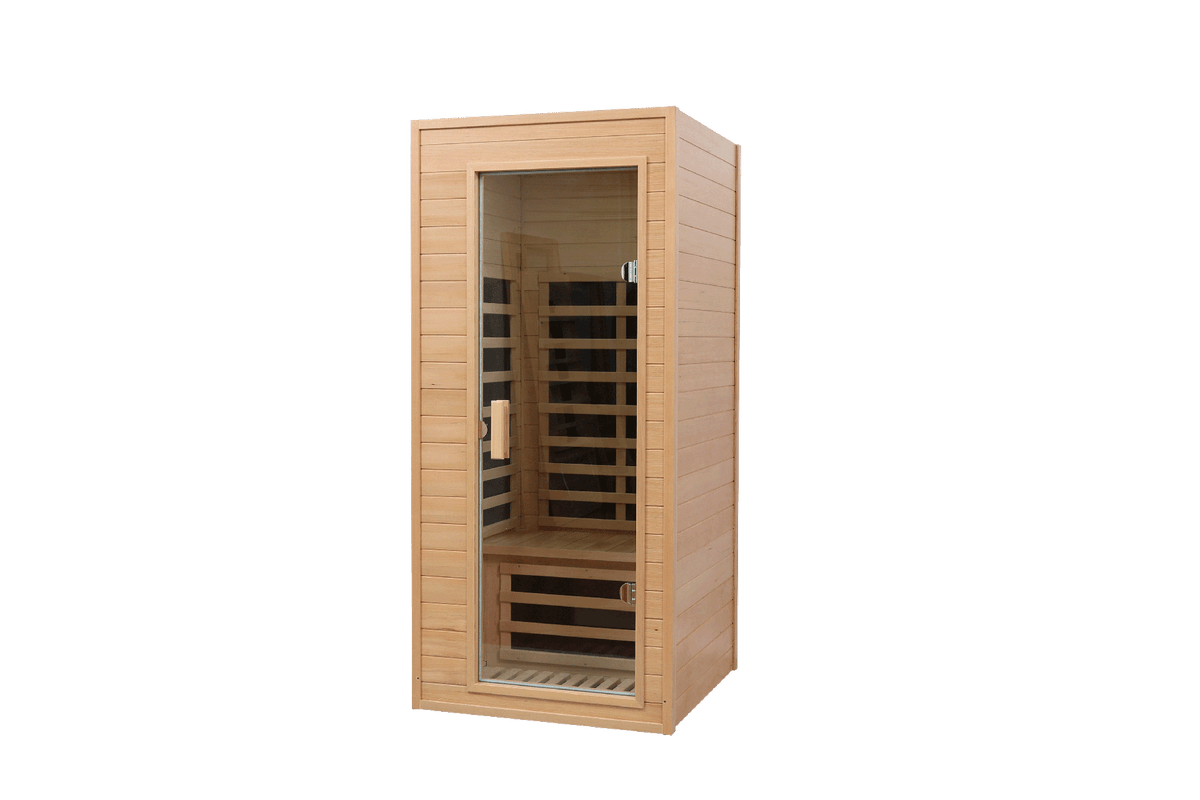 Hemlock One-person far infrared roof embedded indoor sauna room (Left & Right)