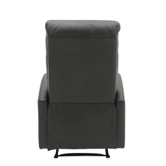 Dormi Contemporary Recliner Chair in Black Faux Leather by LumiSource