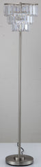 60.5"H CONTEMPORARY CRYSTAL SHADE FLOOR LAMP (1PC/CTN) (1.25/17.63)