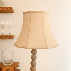 Slant Modified Fancy Octagon Softback Lampshade with Washer Fitter, Antique White