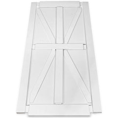 CRAZY ELF 32" x 80" Star Style Real Primed Door Slab, DIY Panel Door, Modern Interior Barn Door, Moisture-proof, Anti-deformation, Pre-Drilled Ready to Assemble, Suitable for Pre-hung and Barn Door