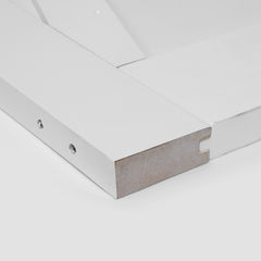 CRAZY ELF 32" x 80" Star Style Real Primed Door Slab, DIY Panel Door, Modern Interior Barn Door, Moisture-proof, Anti-deformation, Pre-Drilled Ready to Assemble, Suitable for Pre-hung and Barn Door