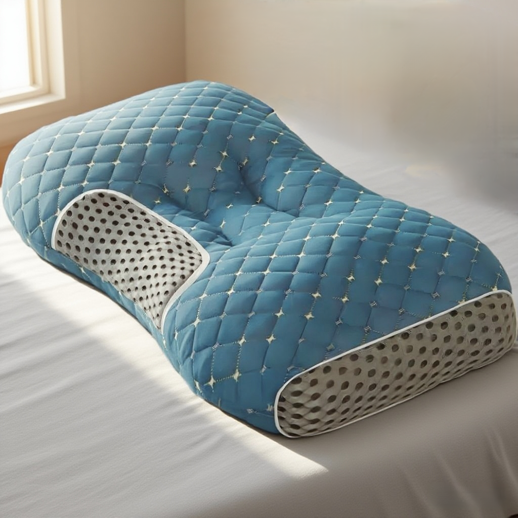 YBZ 3D Knitted Cotton Massage Pillow -Atrovirens(1pack)