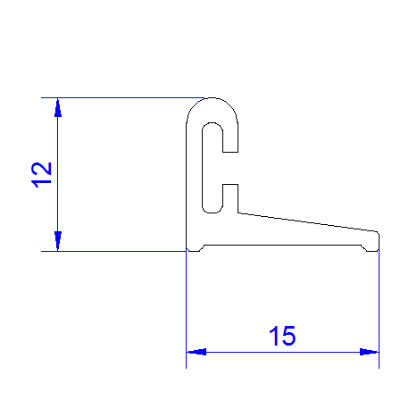 Shower Door Bottom Seal Only, Seal Strip for Shower Door, Matte Black 23D02P027MB