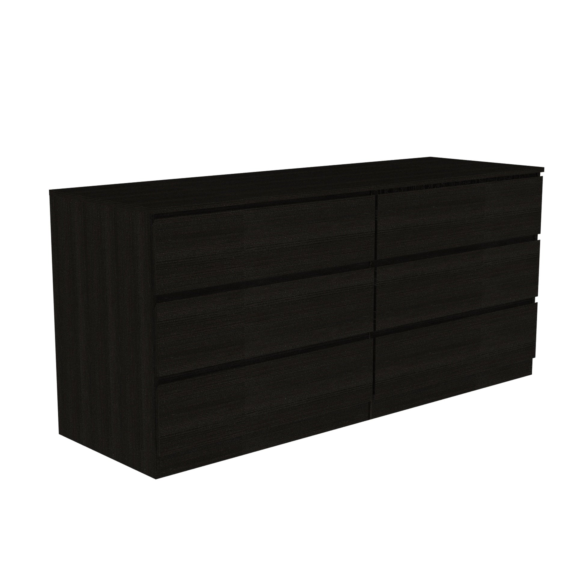 6 Drawer Double Dresser Tronx, Bedroom, Black