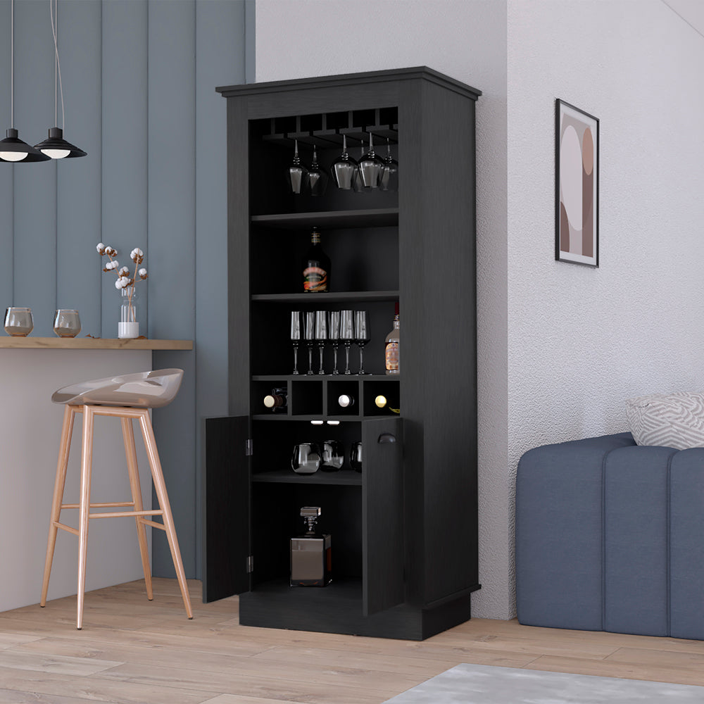 Bar Cabinet Provo, Living Room, Black