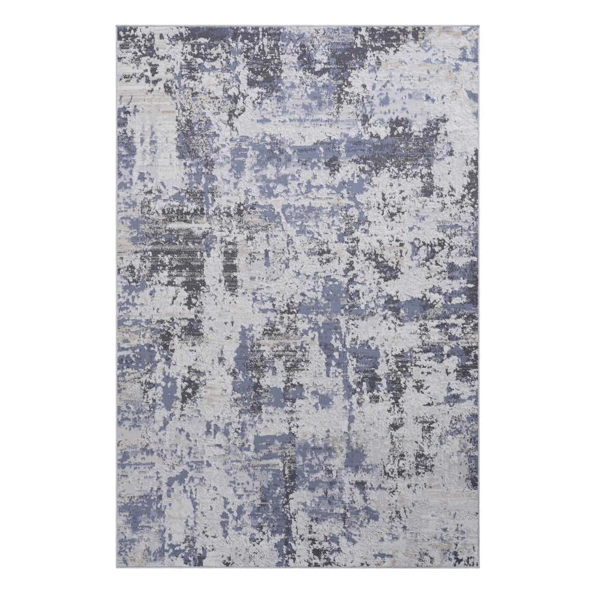 PAYAS Collection 6X9 Grey / Denim / Abstract Area Rug
