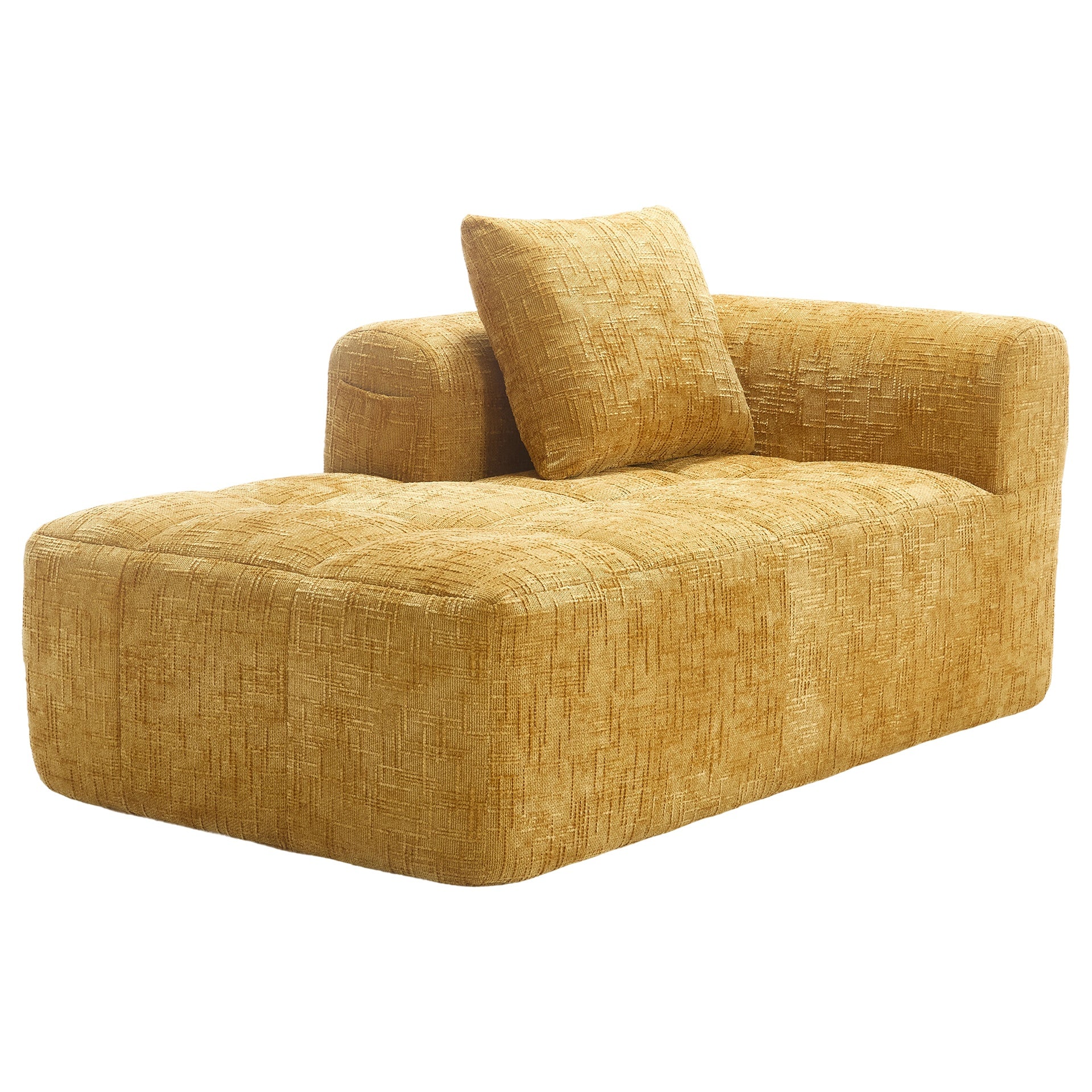 UNITED WE WIN Chenille Loveseat Sofa,Minimalist Modular Couches Sleeper for Living Room Bedroom Apartment Lounge