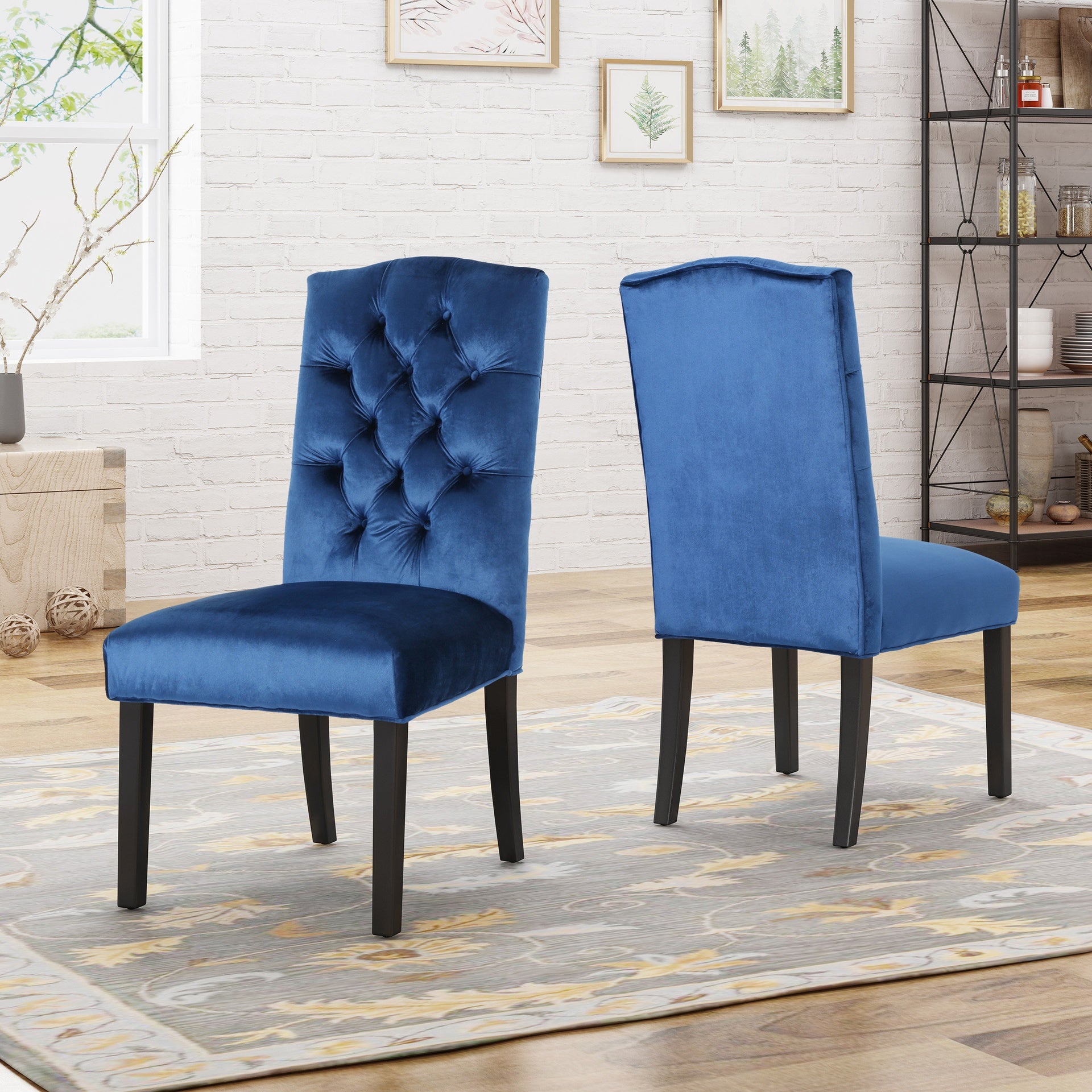HARRIET KD TUFTED DINING [SET OF 2 PCS]