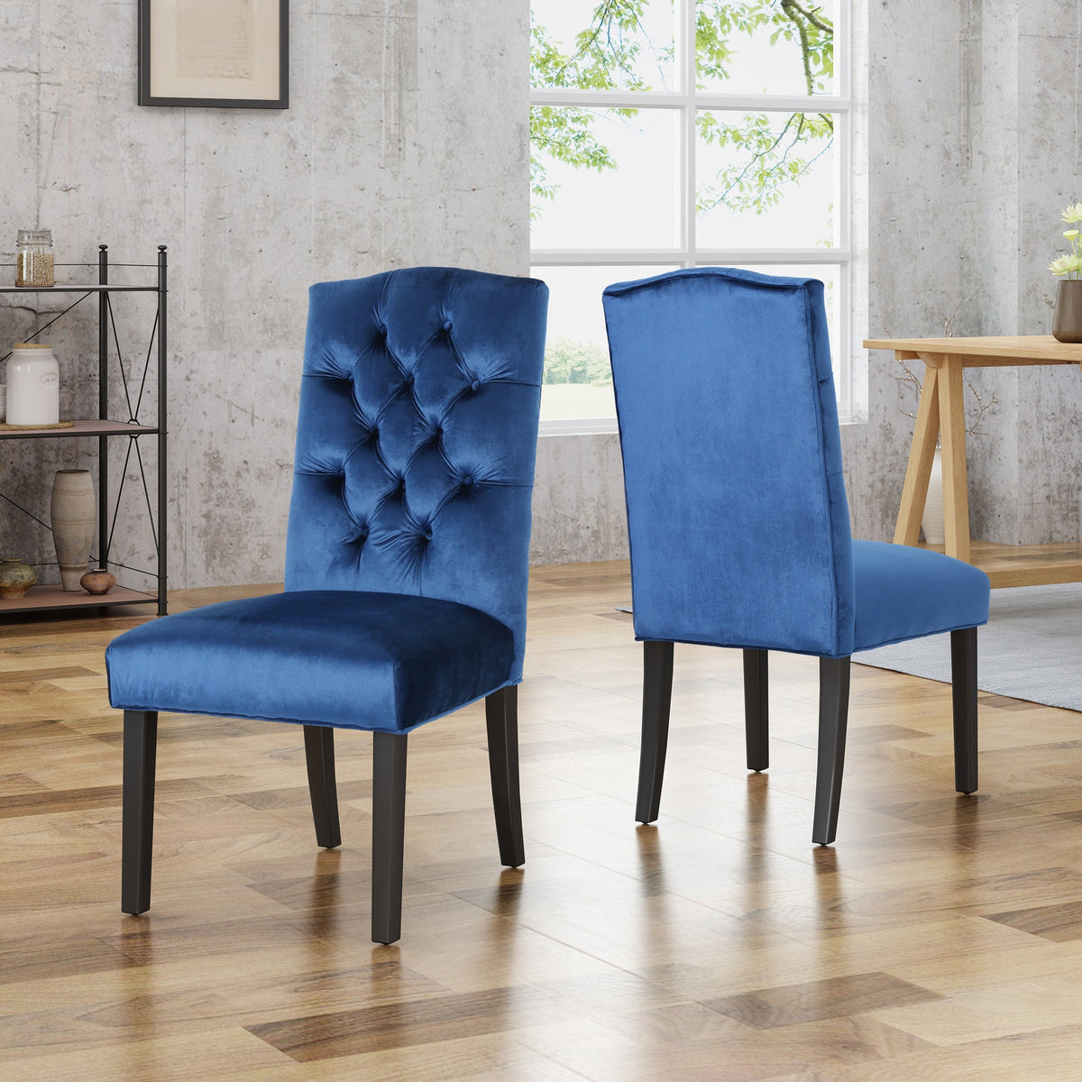 HARRIET KD TUFTED DINING [SET OF 2 PCS]