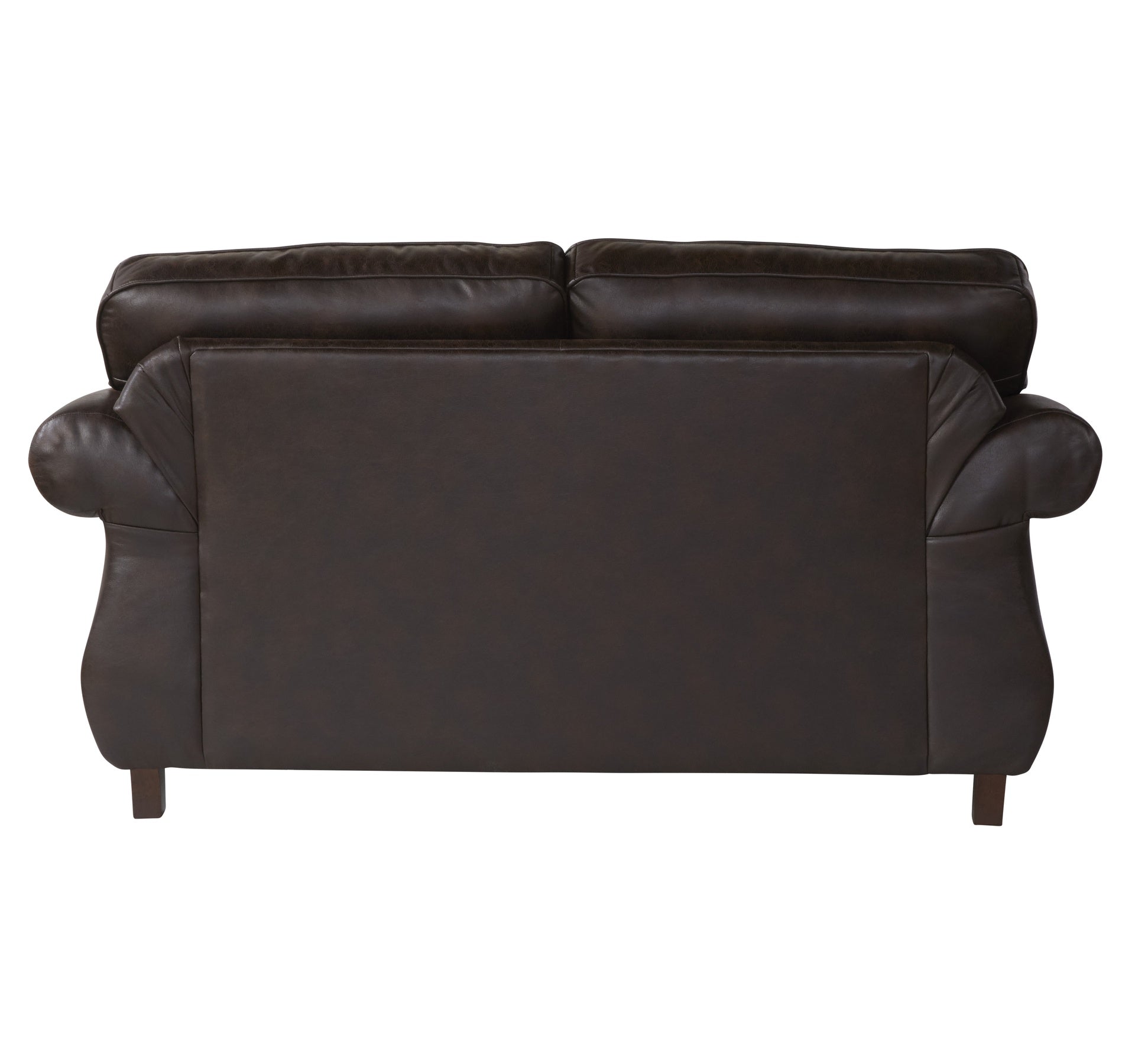Leinster Fabric Upholstered Nailhead Loveseat in Espresso