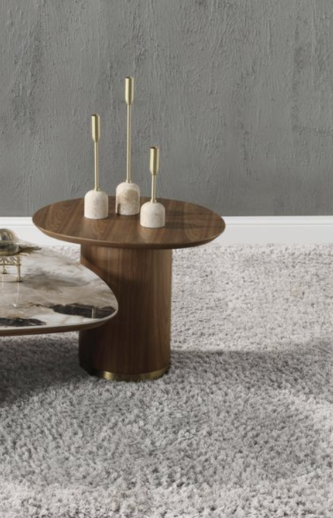 Willene Walnut Finish End Table