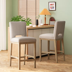 31 Inch Counter Stools, Set of 2, Fabric