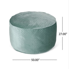 Borroco 4 Foot Short Cylindrical Bean Bag, Teal