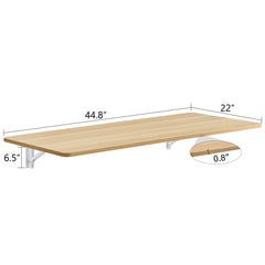 Laundry Room Folding Table Wall Mounted Folding Table for Small Spaces,Fold Down Desk,Workbench,Addition to Garage & Shed/Home Office/Laundry Room/Home Bar/Kitchen & Dining Room,45*22*6.5 inches.