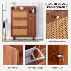 The modern minimalist MDF shoe cabinet, suitable for a variety of styles including Nordic, and industrial