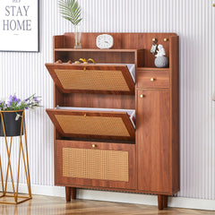 The modern minimalist MDF shoe cabinet, suitable for a variety of styles including Nordic, and industrial
