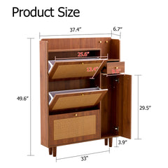 The modern minimalist MDF shoe cabinet, suitable for a variety of styles including Nordic, and industrial