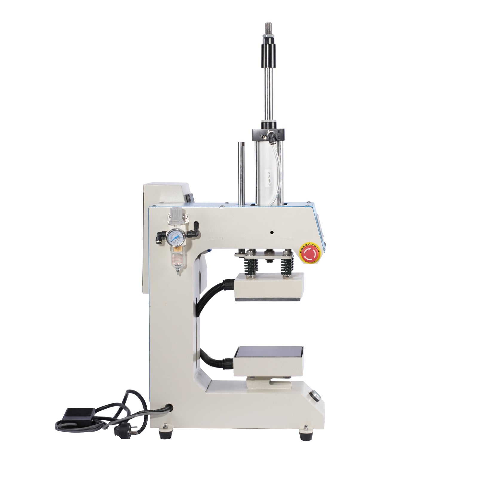 Translation of "10×10 Label Pneumatic Heat Press Machine with Upper and Lower Heating"