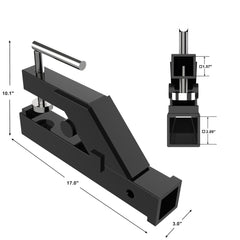 Clamp-on Bucket Hitch Receiver Attachments