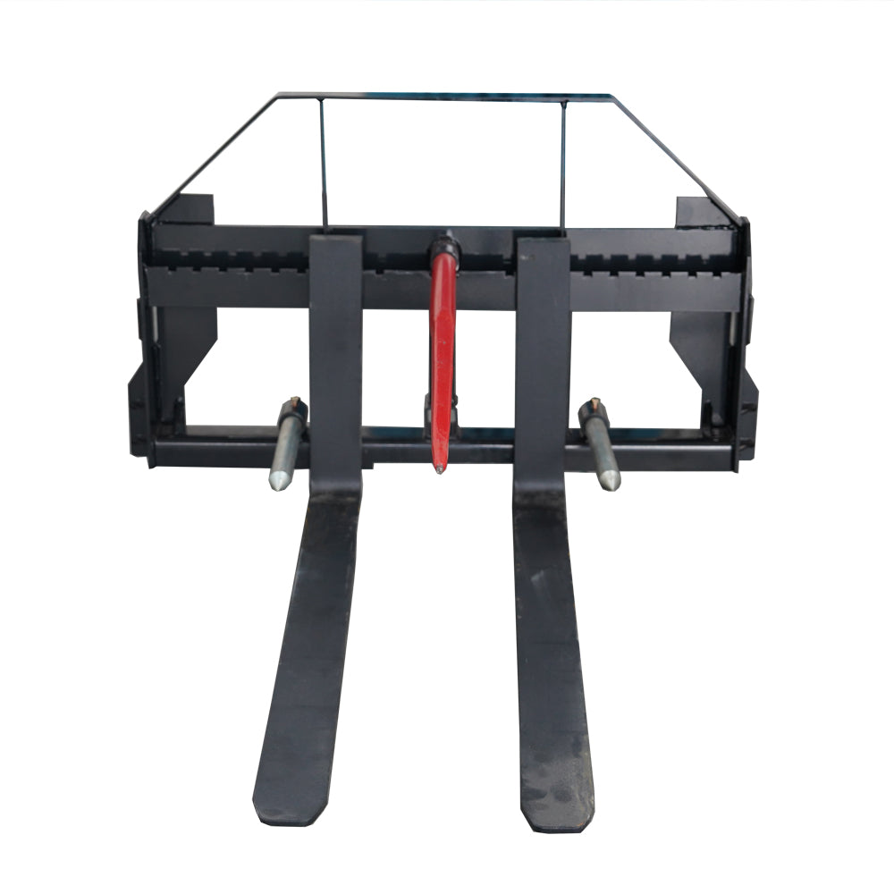 Standard Series Pallet Fork Frame, Hay Frame Attachment, Fits John Deere Tractors, 48.75" Hay Spears, Stablizers and 48" Pallet Fork Blades