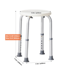 Shower Chair for Inside Shower, Adjustable Height Shower Stool, Non-Slip Bench Bathtub Seat Stool for Elderly Disabled Adults Handicap, 300 lbs Capacity